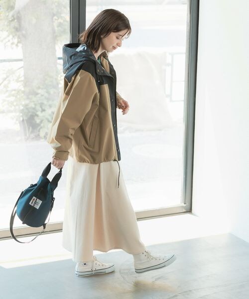 studio CLIP（スタディオクリップ）の「リメイク風フレアデニムスカート（スカート・レディース・ブラックデニム19/フラックス52/インディゴ87・M/L）」の10枚目の写真