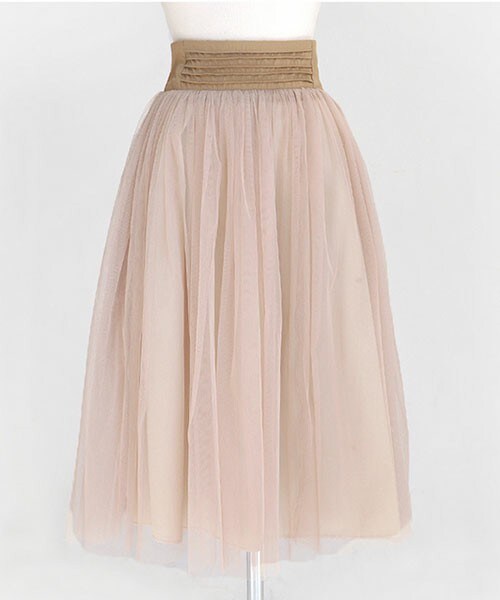 DHOLIC（ディーホリック）の「ミモレチュールスカート（スカート・レディース・ブラック/カーキ/ベージュ/ワイン・free）」の2枚目の写真