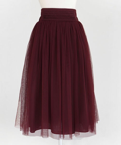 DHOLIC（ディーホリック）の「ミモレチュールスカート（スカート・レディース・ブラック/カーキ/ベージュ/ワイン・free）」の4枚目の写真