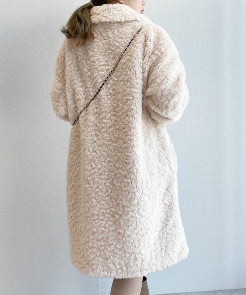 w closet（ダブルクローゼット）の「フェイクファーコート（）」 - WEAR