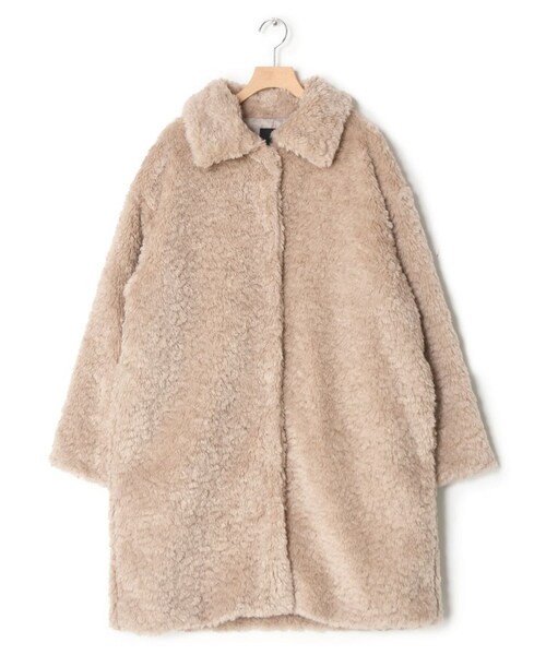 w closet（ダブルクローゼット）の「フェイクファーコート（）」 - WEAR