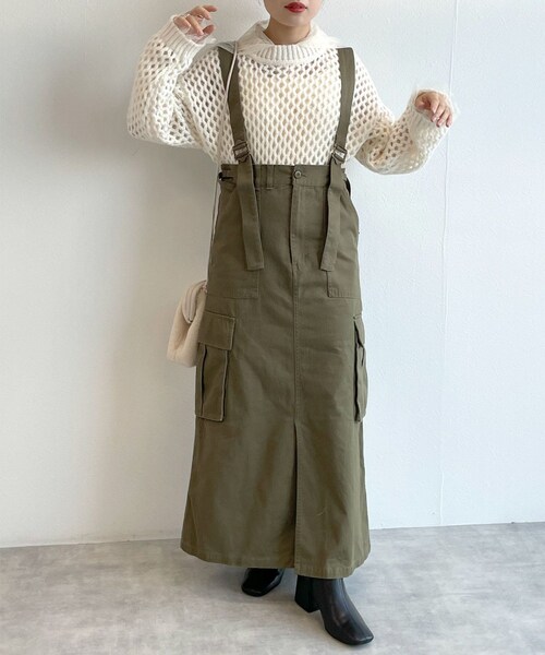 w closet（ダブルクローゼット）の「【2WAY】サスペンダー付きカーゴ
