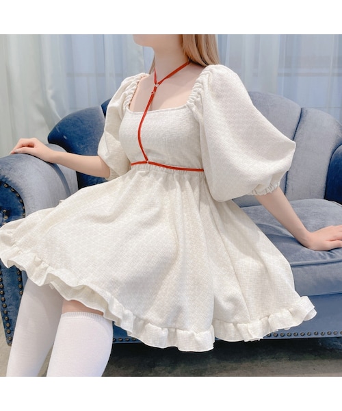リルリリー　lilLilly　ハーネス　ワンピース lilLilly（リルリリー）の「ハートベロアハーネス（）」 - WEAR
