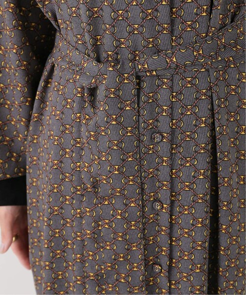 IENA(イエナ)の「IENA LA BOUCLE ビットプリント ワンピース(その他・グレーA/フリー)」の13枚目の写真