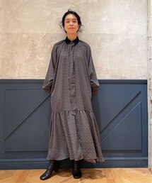 IENA（イエナ）の「IENA LA BOUCLE ビットプリント ワンピース（その他）」