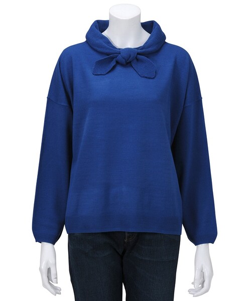 Ne-net（ネネット）の「ふろしきニット / セーター（トップス・レディース・off white/blue/gray・02）」の8枚目の写真