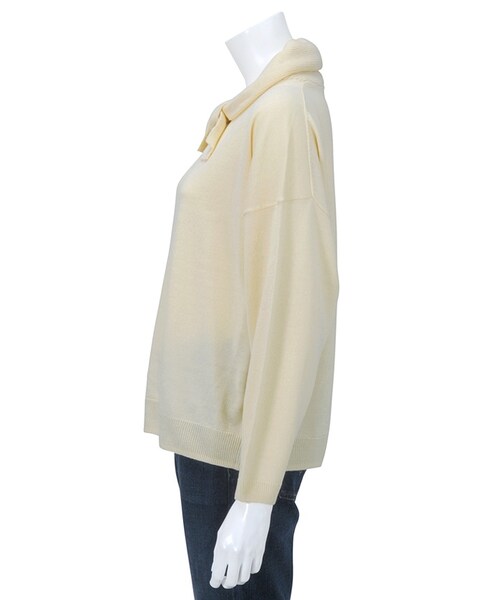 Ne-net（ネネット）の「ふろしきニット / セーター（トップス・レディース・off white/blue/gray・02）」の6枚目の写真