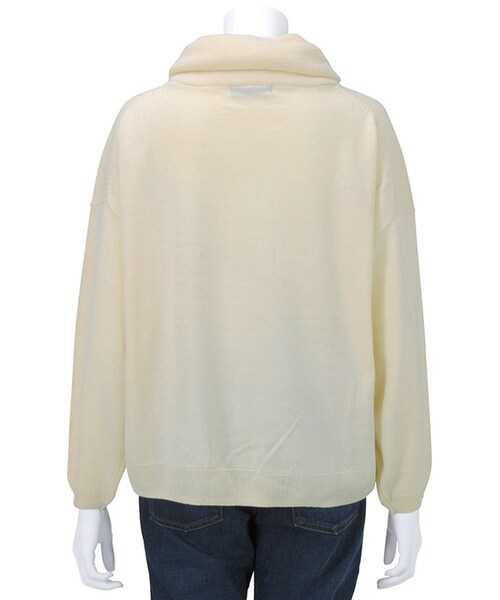 Ne-net（ネネット）の「ふろしきニット / セーター（トップス・レディース・off white/blue/gray・02）」の4枚目の写真