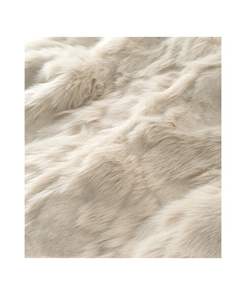 gracegift（グレースギフト）の「韓國奢華仿狐貍毛皮草背心（ジャケット/アウター・レディース・米白・F）」の3枚目の写真