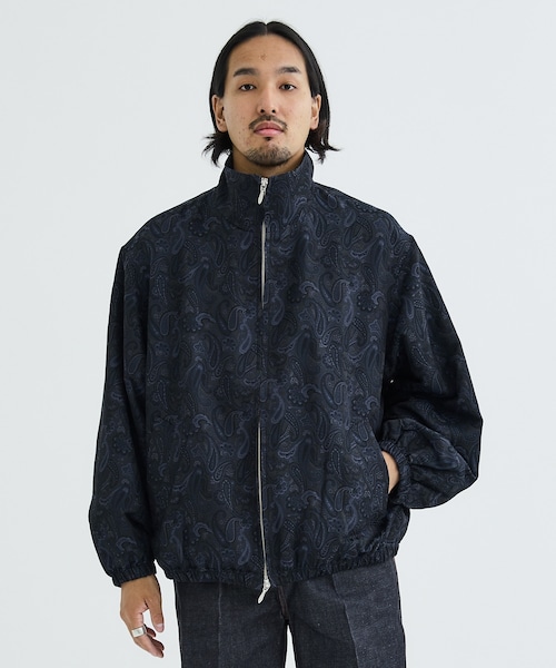 superNova.(スーパーノヴァ)の「<別注>Track jacket - Paisely Jacquard(その他アウター・メンズ・GRN/NVY・S/M)」の2枚目の写真