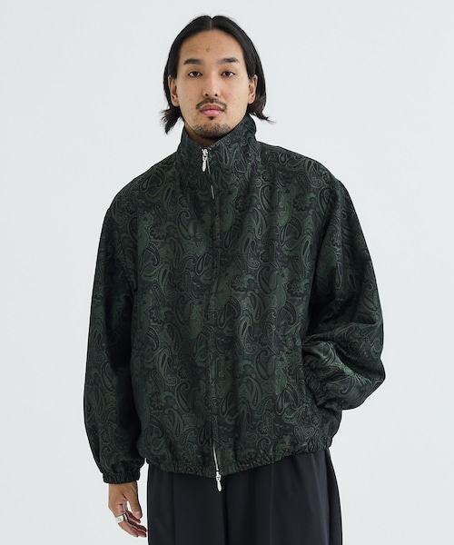 superNova.(スーパーノヴァ)の「<別注>Track jacket - Paisely Jacquard(その他アウター・メンズ・GRN/NVY・S/M)」の1枚目の写真