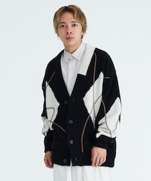 Strain Argyle Cardigan