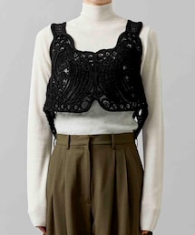Cord Embroidery Vest