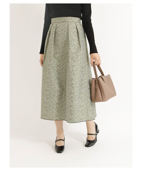 Te chichi（テチチ）の「フラワージャカードリバーシブルスカート（スカート・ブラック/ネイビー・S/M）」の14枚目の写真