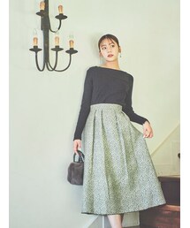 Te chichi | フラワージャカードリバーシブルスカート(スカート)