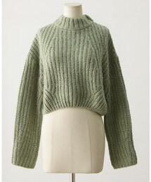 imvely | バルキーハイネックショートニット(ニット/セーター)
