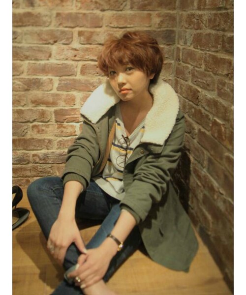 Ungrid（アングリッド）の「【Casual】Vネックマルチボーダーニット（トップス・レディース・ライトグレー/ネイビー・F）」の3枚目の写真