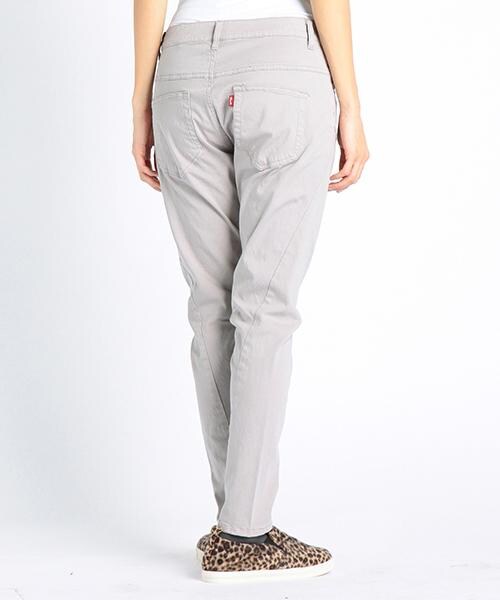 DOUBLE NAME（ダブルネーム）の「スリムサルエルカラーパンツ（パンツ・レディース・ブラック/サックス/ライトグレー/ラベンダー・S/M/L）」の6枚目の写真