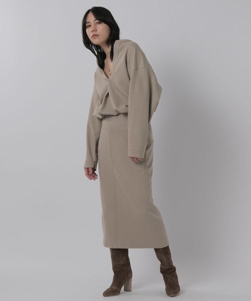 Chaos（カオス）の「ラクレジャージ－シャツプルオーバー（トップス・レディース・ベージュ55/ブラウン57・FREE）」の7枚目の写真