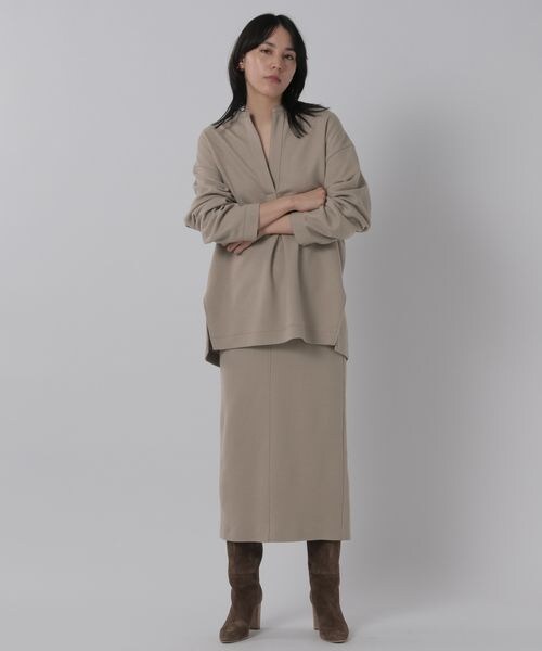 Chaos（カオス）の「ラクレジャージ－シャツプルオーバー（トップス・レディース・ベージュ55/ブラウン57・FREE）」の3枚目の写真