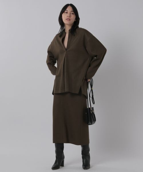 Chaos（カオス）の「ラクレジャージ－シャツプルオーバー（トップス・レディース・ベージュ55/ブラウン57・FREE）」の10枚目の写真