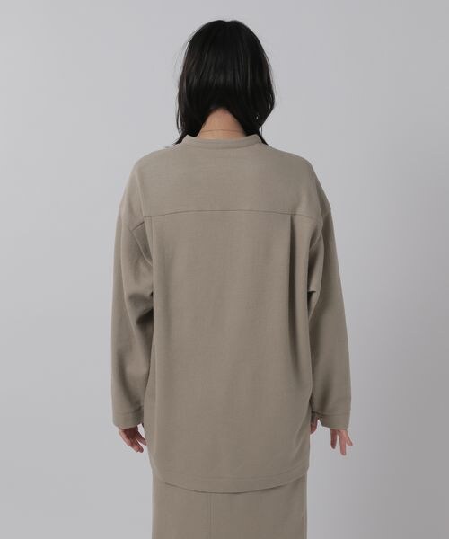 Chaos（カオス）の「ラクレジャージ－シャツプルオーバー（トップス・レディース・ベージュ55/ブラウン57・FREE）」の16枚目の写真