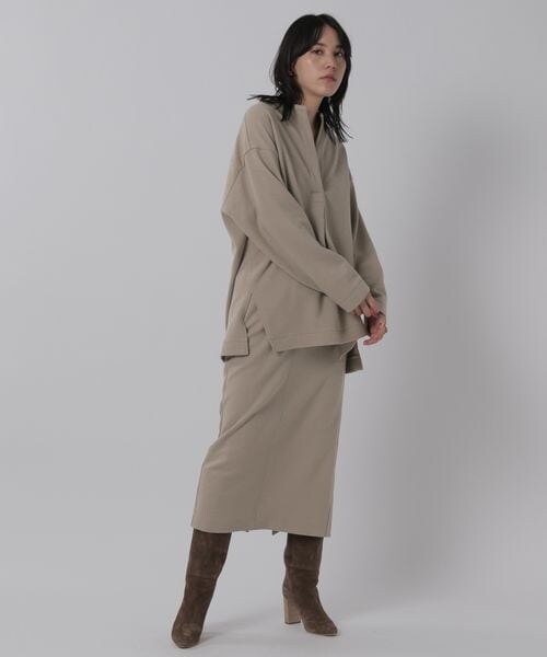 Chaos（カオス）の「ラクレジャージ－シャツプルオーバー（トップス・レディース・ベージュ55/ブラウン57・FREE）」の5枚目の写真