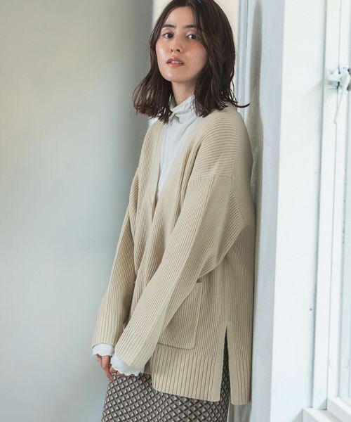 ALAN PAINE:7ゲージ アーガイル Vネック ニット シップス SHIPS ALAN PAINE:7ゲージ アーガイル Vネック ニット