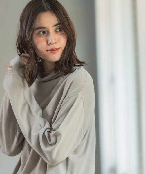 LEPSIM（レプシィム）の「12ゲージ満たされニットワンピース（ワンピース/ドレス・レディース・ブラック09/グレージュ13/ブルー85・FREE SIZE）」の12枚目の写真