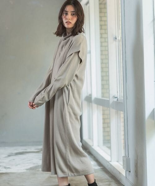 LEPSIM（レプシィム）の「12ゲージ満たされニットワンピース（ワンピース/ドレス・レディース・ブラック09/グレージュ13/ブルー85・FREE SIZE）」の9枚目の写真