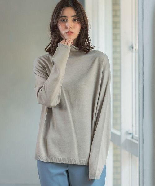 LEPSIM（レプシィム）の「12ゲージ満たされニットワンピース（ワンピース/ドレス・レディース・ブラック09/グレージュ13/ブルー85・FREE SIZE）」の13枚目の写真