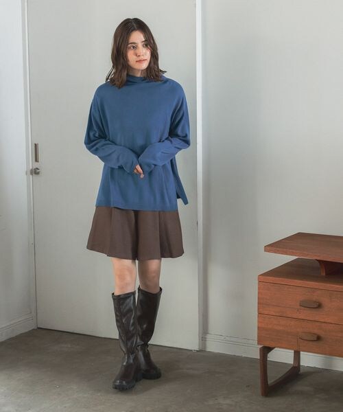 LEPSIM（レプシィム）の「12ゲージ満たされニットワンピース（ワンピース/ドレス・レディース・ブラック09/グレージュ13/ブルー85・FREE SIZE）」の19枚目の写真