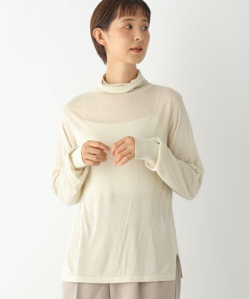 LEPSIM（レプシィム）の「14ゲージシアーハイネックニットプルオーバー（トップス・レディース・アイボリー08/ブラック09/ブルー85・M/L）」の19枚目の写真