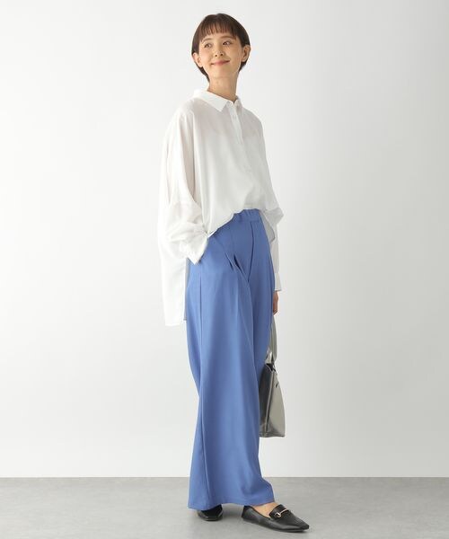 LEPSIM（レプシィム）の「タックワイドパンツ（パンツ・レディース・ブラック09/グレー15/ブラウン55/ブルー83・FREE SIZE）」の9枚目の写真