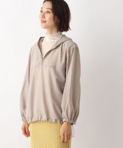 LEPSIM(レプシィム)の「アノラックジッププルオーバー(トップス・レディース・グレージュ13/チャコール19・FREE SIZE)」の1枚目の写真