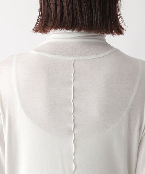 LEPSIM（レプシィム）の「シアータートルカットソー（トップス・レディース・オフホワイト05/ブラック09/ピンク21/グリーン75・FREE SIZE）」の19枚目の写真