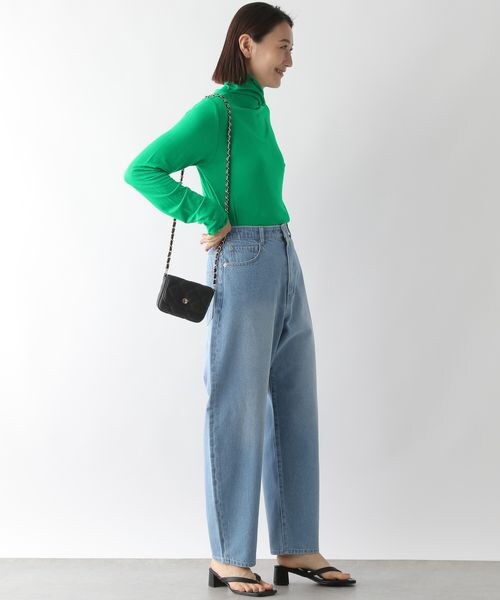 LEPSIM（レプシィム）の「シアータートルカットソー（トップス・レディース・オフホワイト05/ブラック09/ピンク21/グリーン75・FREE SIZE）」の12枚目の写真