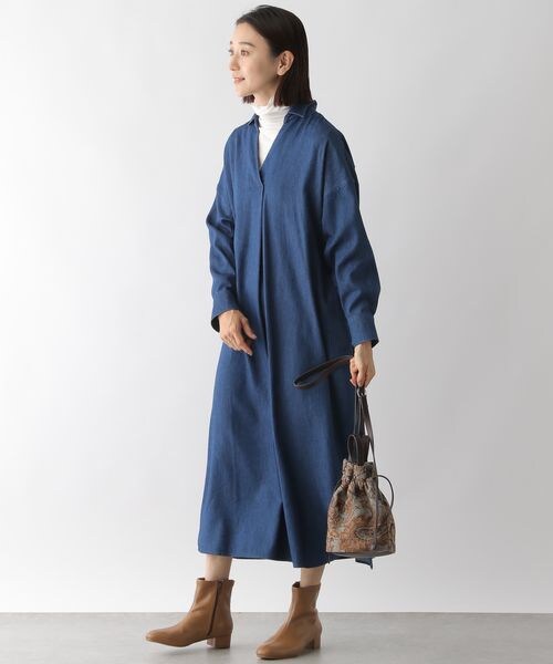 LEPSIM（レプシィム）の「シアータートルカットソー（トップス・レディース・オフホワイト05/ブラック09/ピンク21/グリーン75・FREE SIZE）」の6枚目の写真