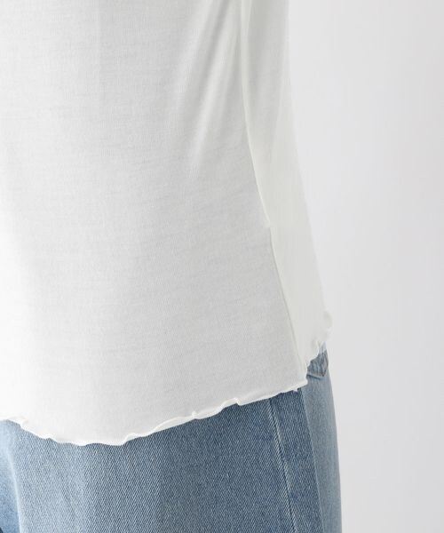 LEPSIM（レプシィム）の「シアータートルカットソー（トップス・レディース・オフホワイト05/ブラック09/ピンク21/グリーン75・FREE SIZE）」の18枚目の写真