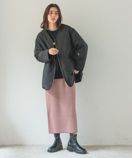 LEPSIM(レプシィム)の「撥水キルティングジャケット(ジャケット/アウター・レディース・アイボリー08/ブラック09/カーキ78・M/L)」の8枚目の写真