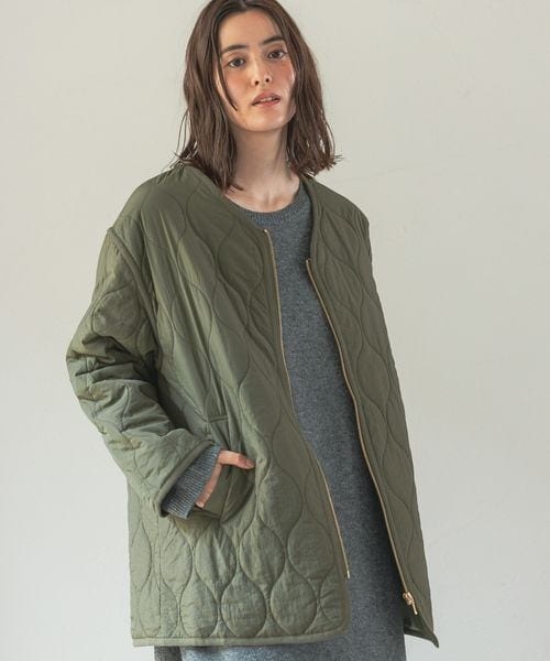 LEPSIM(レプシィム)の「撥水キルティングジャケット(ジャケット/アウター・レディース・アイボリー08/ブラック09/カーキ78・M/L)」の12枚目の写真