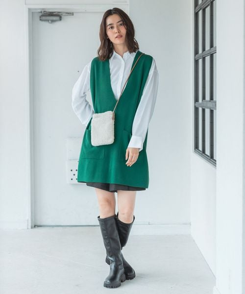 LEPSIM（レプシィム）の「ハーフキュロットパンツ（パンツ・レディース・ブラック09/ブラウン58・FREE SIZE）」の6枚目の写真