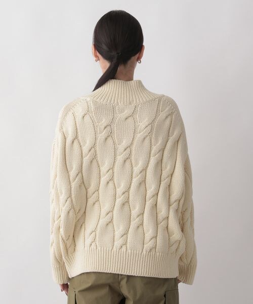 LOWRYS FARM(ローリーズファーム)の「ケーブルアサVニット(トップス・レディース・オフホワイト08/グリーン75/ブルー85・フリーサイズ)」の14枚目の写真