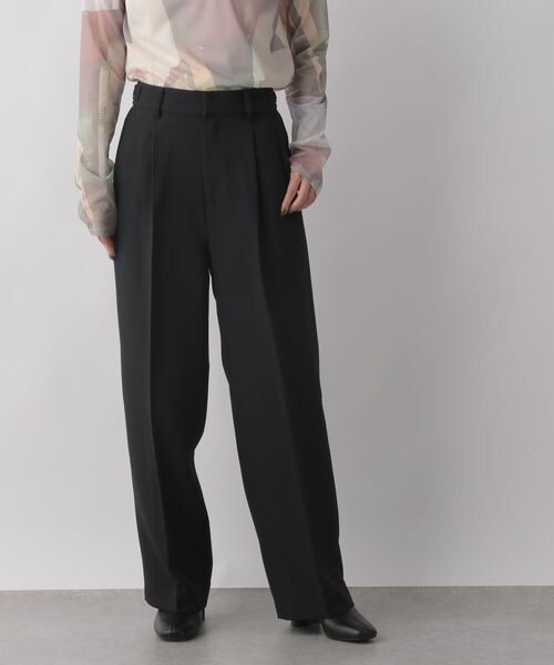 LOWRYS FARM（ローリーズファーム）の「サイドボタンワイドパンツ（パンツ・レディース・アイボリー08/ブラック09/ブルー85・S/F）」の13枚目の写真