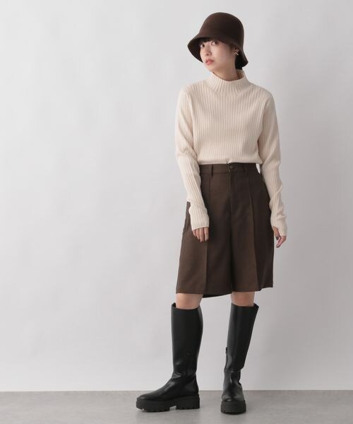 LOWRYS FARM（ローリーズファーム）の「マシンウォッシャブルハイネックロングスリーブ（トップス・レディース・オフ05/ブラック09/ピンク22/パープル95・フリーサイズ）」の8枚目の写真