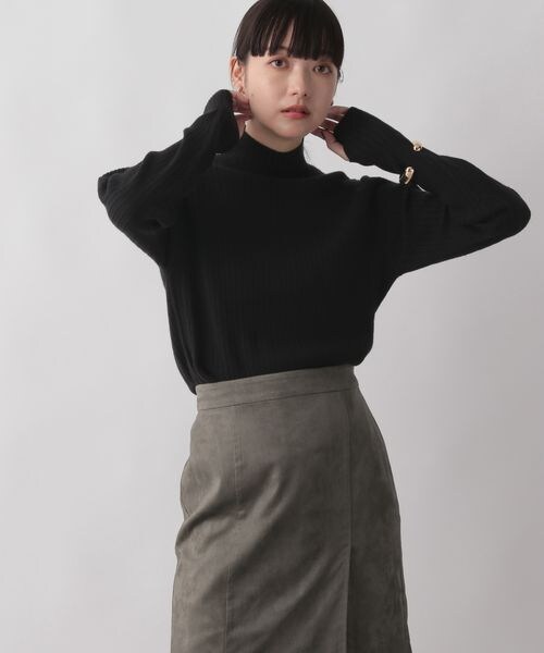 LOWRYS FARM（ローリーズファーム）の「マシンウォッシャブルハイネックロングスリーブ（トップス・レディース・オフ05/ブラック09/ピンク22/パープル95・フリーサイズ）」の19枚目の写真