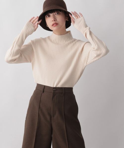 LOWRYS FARM（ローリーズファーム）の「マシンウォッシャブルハイネックロングスリーブ（トップス・レディース・オフ05/ブラック09/ピンク22/パープル95・フリーサイズ）」の10枚目の写真