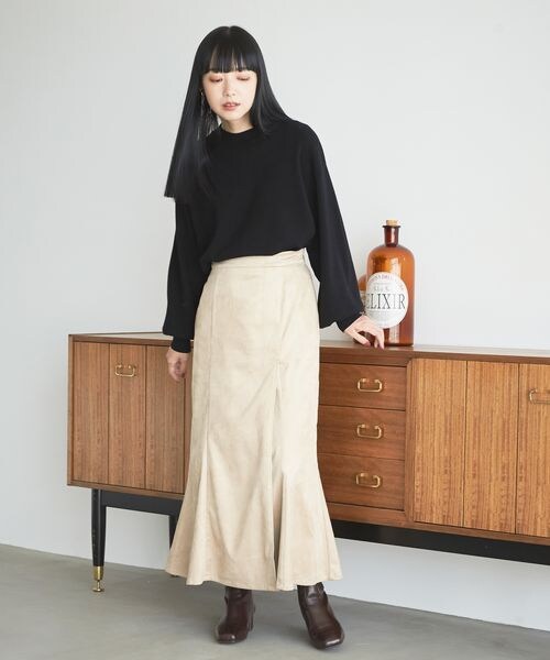 LOWRYS FARM（ローリーズファーム）の「ウスモチソデボリュームロングスリーブ（トップス・レディース・アイボリー08/ブラック09/ピンク25/ブラウン58/グリーン75・フリーサイズ）」の10枚目の写真