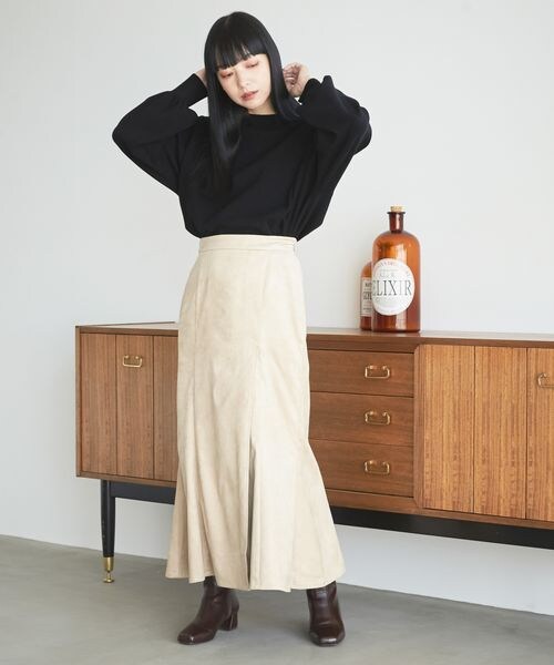 LOWRYS FARM（ローリーズファーム）の「ウスモチソデボリュームロングスリーブ（トップス・レディース・アイボリー08/ブラック09/ピンク25/ブラウン58/グリーン75・フリーサイズ）」の11枚目の写真