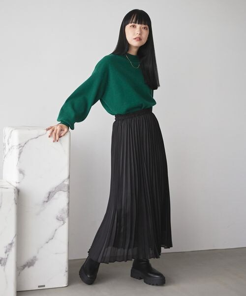 LOWRYS FARM（ローリーズファーム）の「ウスモチソデボリュームロングスリーブ（トップス・レディース・アイボリー08/ブラック09/ピンク25/ブラウン58/グリーン75・フリーサイズ）」の22枚目の写真